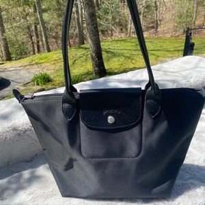 Longchamp Black Modele Depose Tote